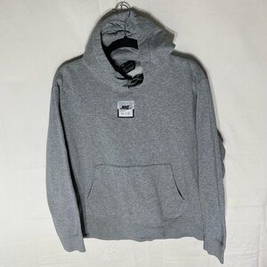 Nike Air Heather Grey Logo Pullover Sweatshirt Activewear Hoodie L